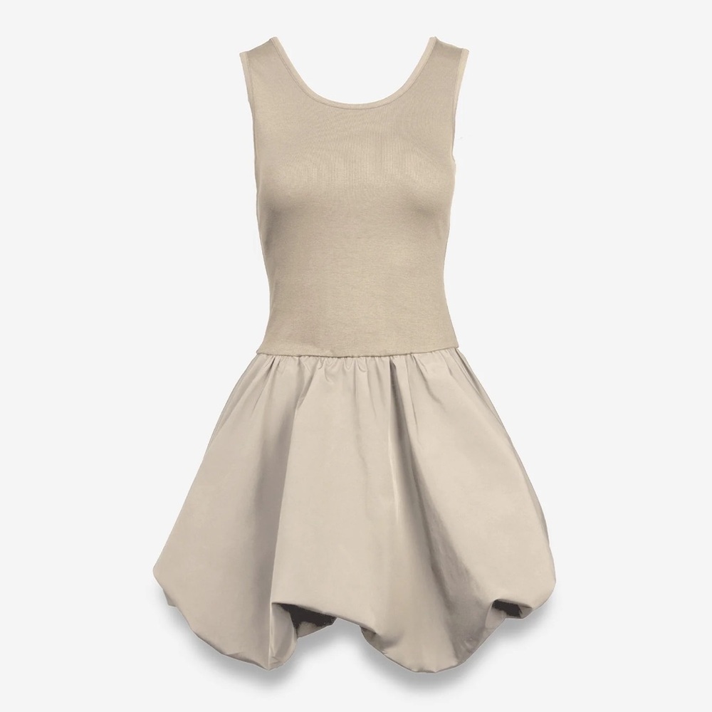 NWT Sleeveless Bubble Skirt Mini Dress